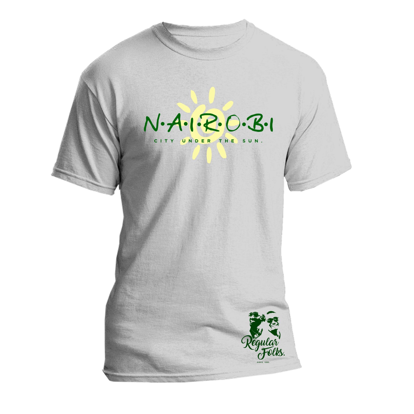 Regular Folks Nairobi Trendy White T-shirts