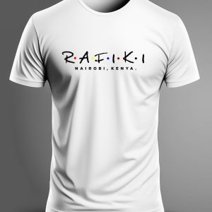 Regular Folks Nairobi Rafiki Trendy White T-shirts
