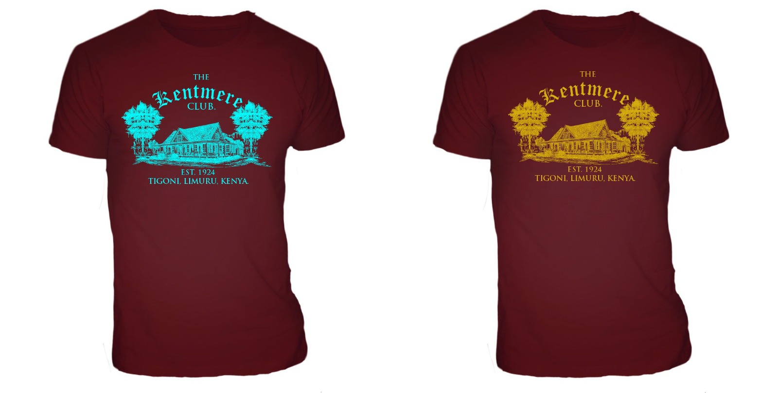 Regular Folks Limuru Trendy Maroon T-shirts - Image 2