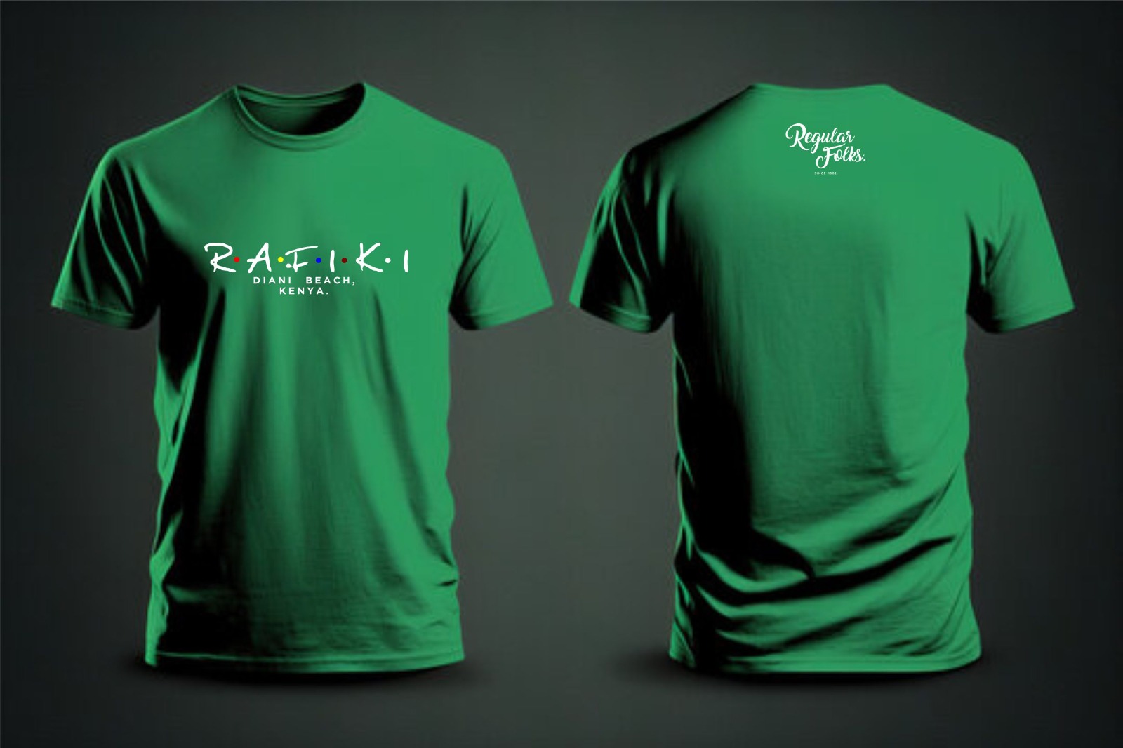Regular Folks Diani Trendy Green T-shirts - Image 2
